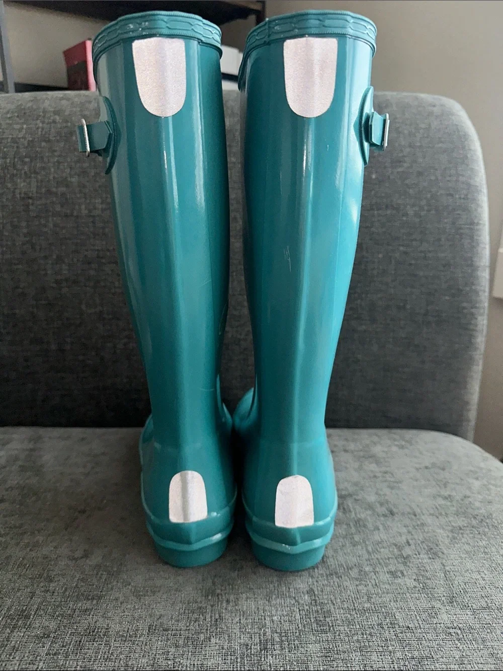 Hunter Kids Teal Tall Rubber Rain Boots